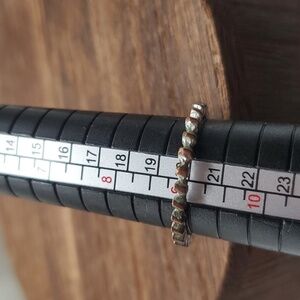 Antique bronze frost ring steampunk gasket band size 9‎ R328